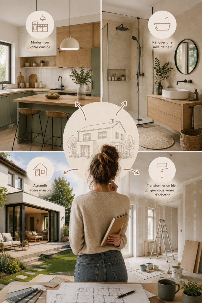 rénovation, travaux, projet, commencer